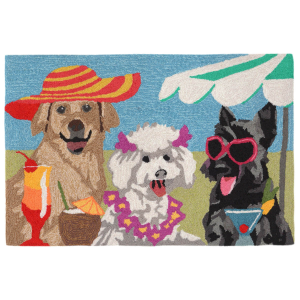 Beach Diva Dogs Indoor/Outdoor Rug Collection