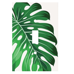 Emerald Monstera Switch Plates