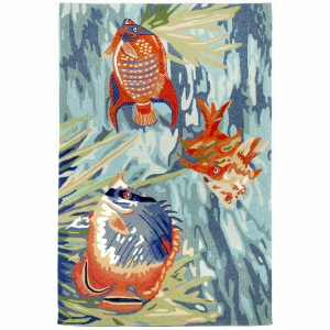 Orange Fish Trio Indoor/Outdoor Rug Collection