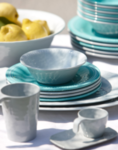 Teal Ripples Dinnerware Collection