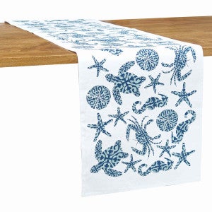 Seaside Blue Table Linens