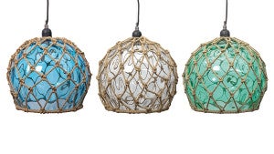 Glass Buoy Pendant Lights