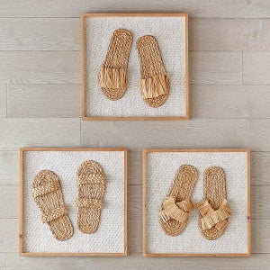 Seagrass Sandals Wall Art