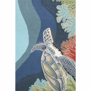 Deep Swim Turtle Indoor/Outdoor Rug Collection