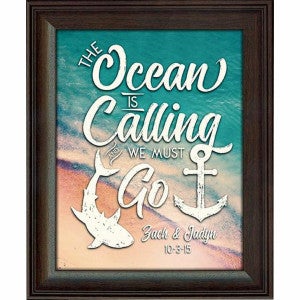 Call of the Ocean Personalized Wall Art