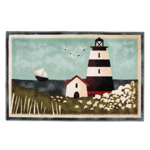 Lighthouse Scene Bath Mats