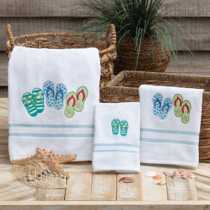 Beach Day Flip Flop Towels