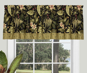 Tropical Noir Window Treatments