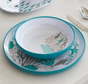 Aqua Reef Dinnerware Collection