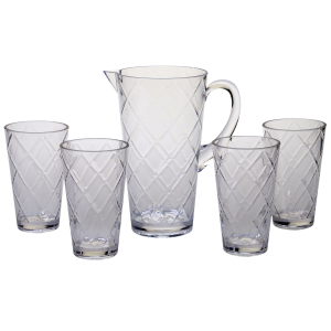 Clear Lattice Acrylic Glassware