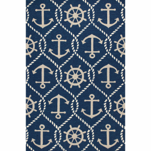 Harbor Navy Marina Indoor/Outdoor Rug Collection