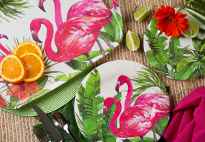 Flamingo Tropics Dinnerware Collection