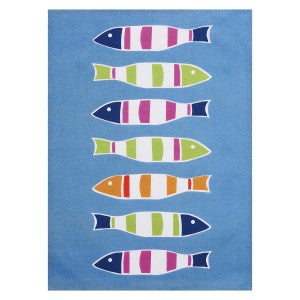 Striped Fish Kitchen Linens