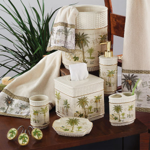 Palm Oasis Bath Accessories - CLEARANCE