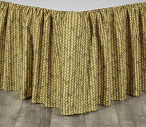 Tropical Noir Basketweave Bedskirts