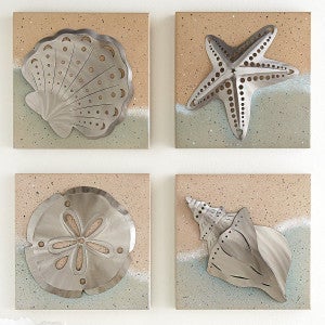 Sea Treasures Metal Wall Art